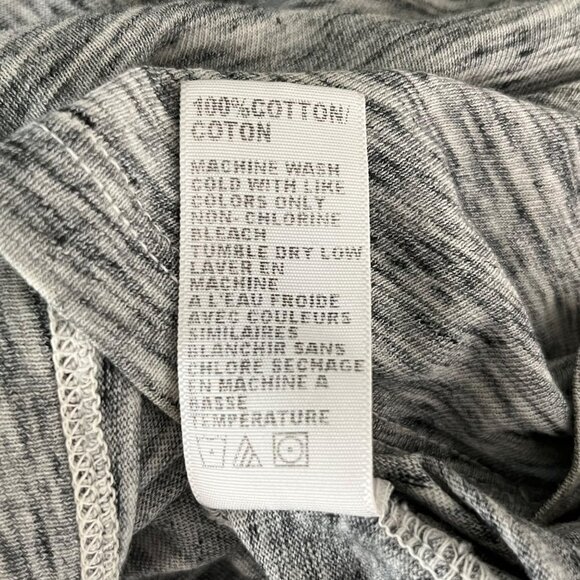 James Perse Gray Melange Short Casual Boat Neck Dress Skinny Heathered Size 0 - Picture 11 of 11